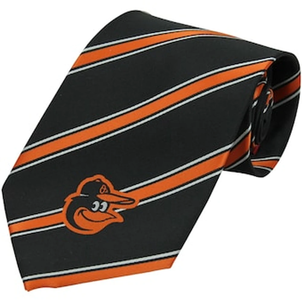 Men's Baltimore Orioles Woven Poly Striped Tie