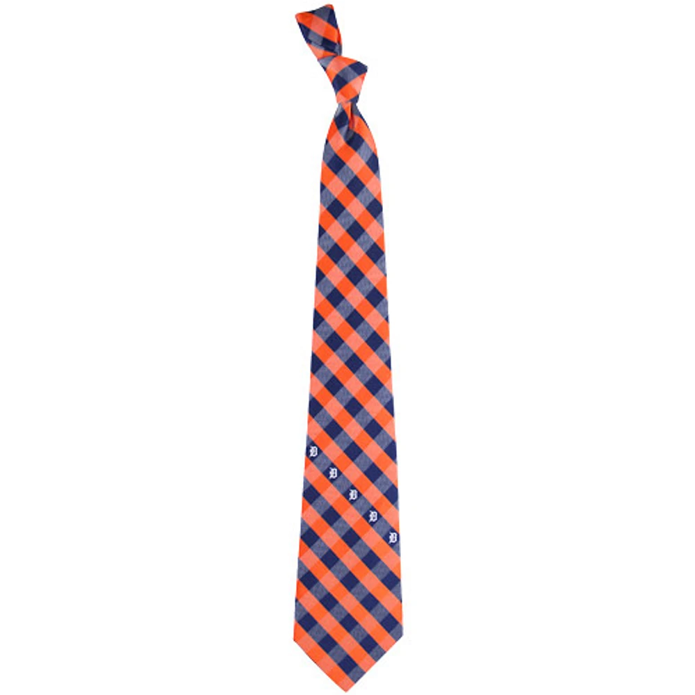 Men's Detroit Tigers Woven Checkered Tie