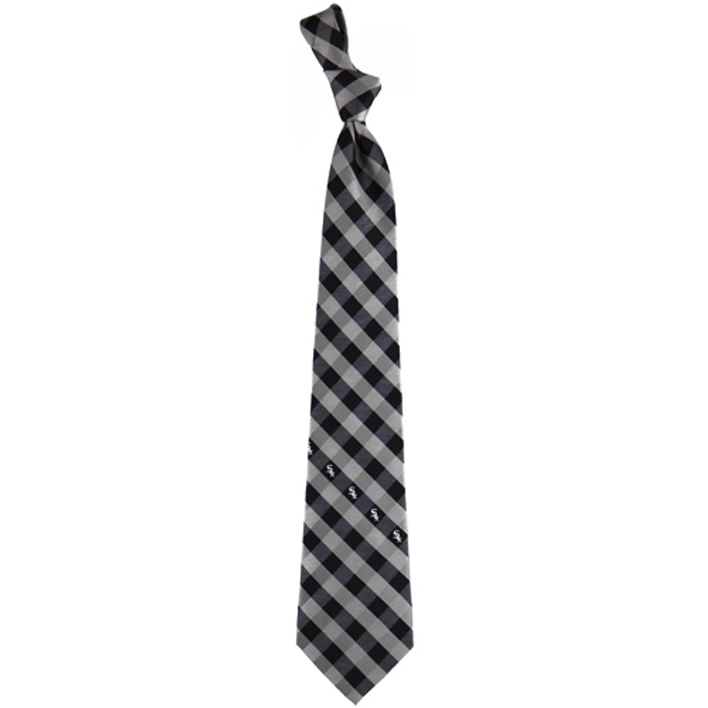 Men's Chicago White Sox Woven Checkered Tie