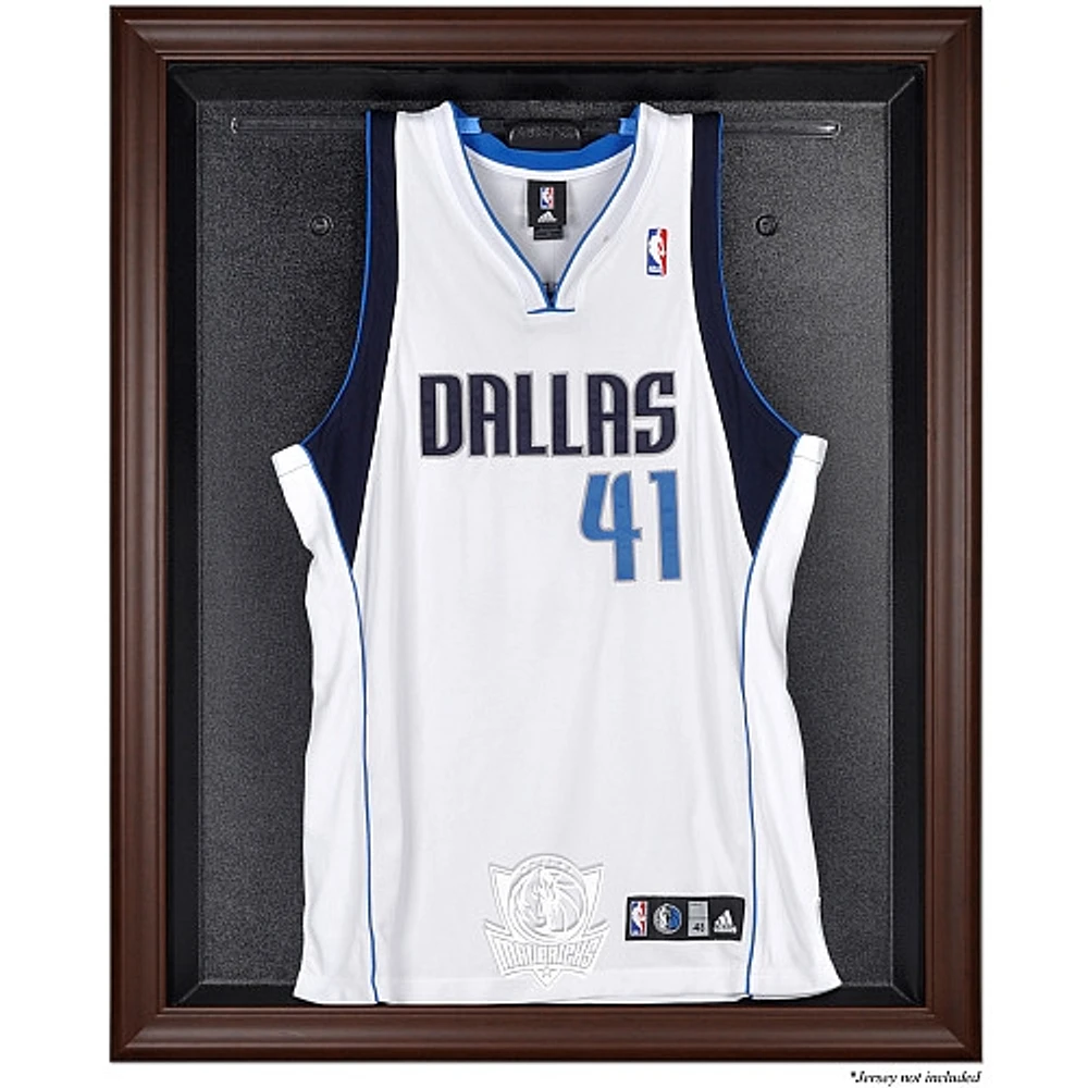 Dallas Mavericks Brown Framed Logo Jersey Display Case