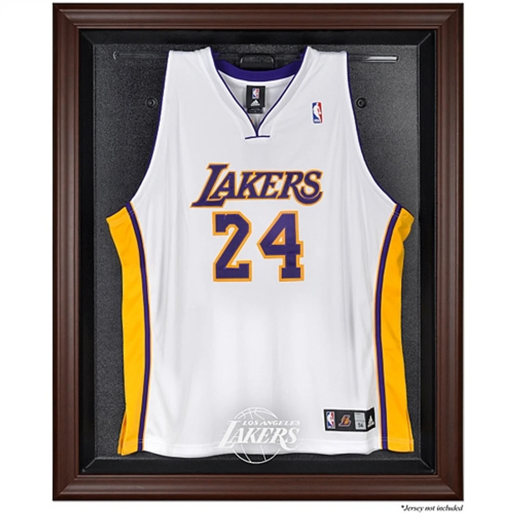 Los Angeles Lakers Brown Framed Logo Jersey Display Case
