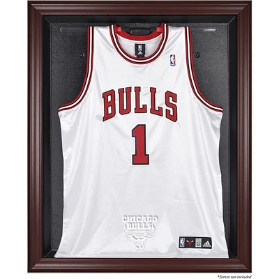 Chicago Bulls Mahogany Framed Team Logo Jersey Display Case