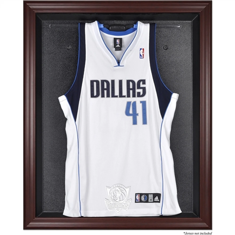 Dallas Mavericks Mahogany Framed Team Logo Jersey Display Case