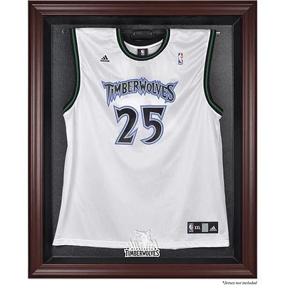 Minnesota Timberwolves (-) Mahogany Framed Team Logo Jersey Display Case