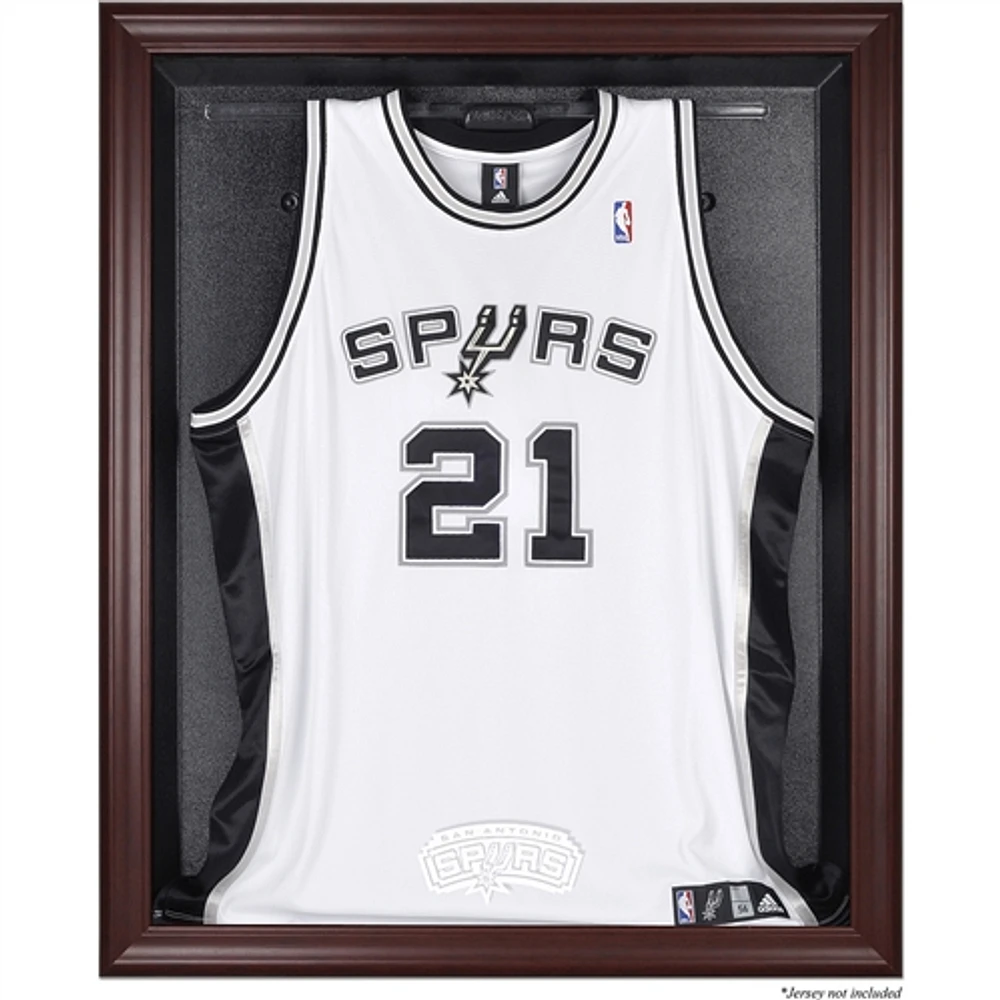 San Antonio Spurs (2002-2017) Mahogany Framed Team Logo Jersey Display Case