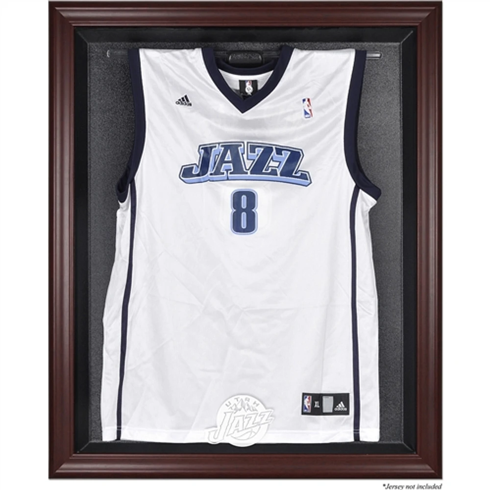Utah Jazz Mahogany Framed Hardwood Classics 2004 - 2016 Team Logo Jersey Display Case