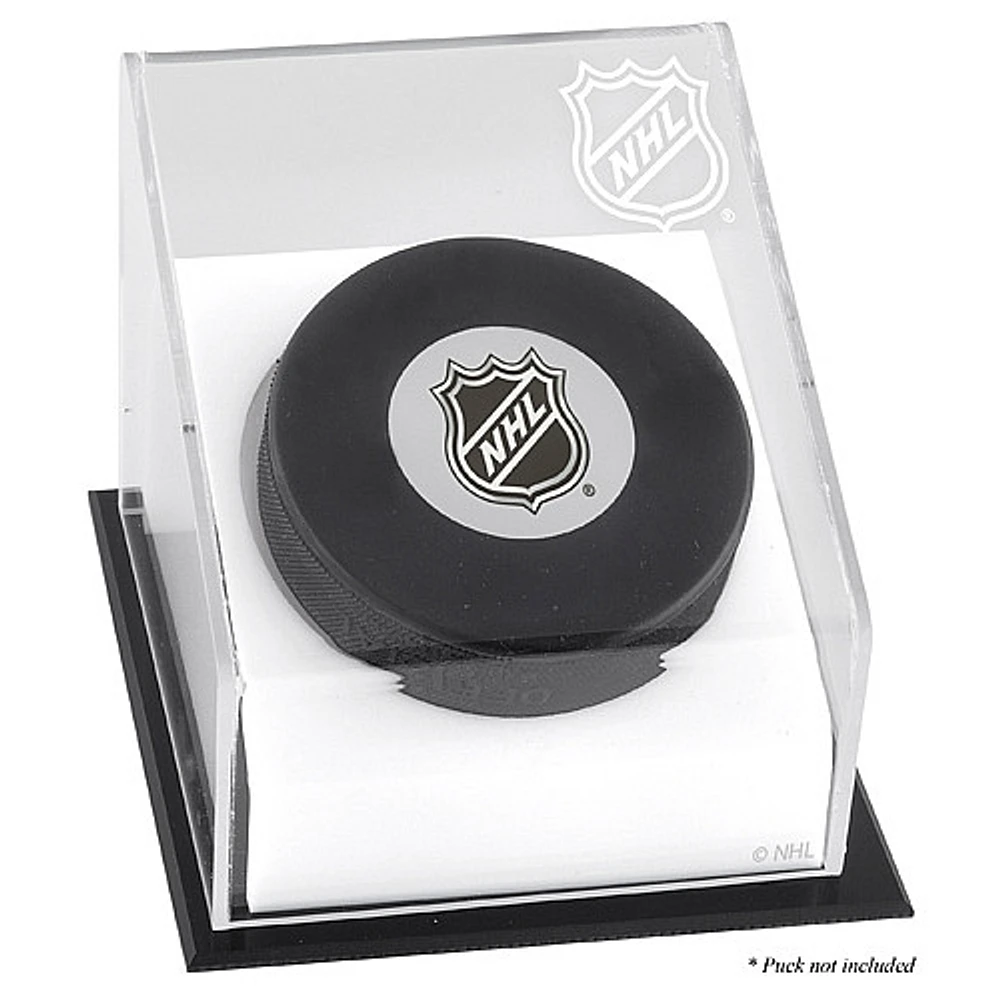 NHL Shield Puck Deluxe Logo Display Case