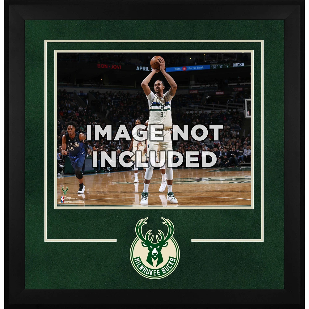 Milwaukee Bucks 16" x 20" Horizontal Deluxe Setup Frame with Team Logo