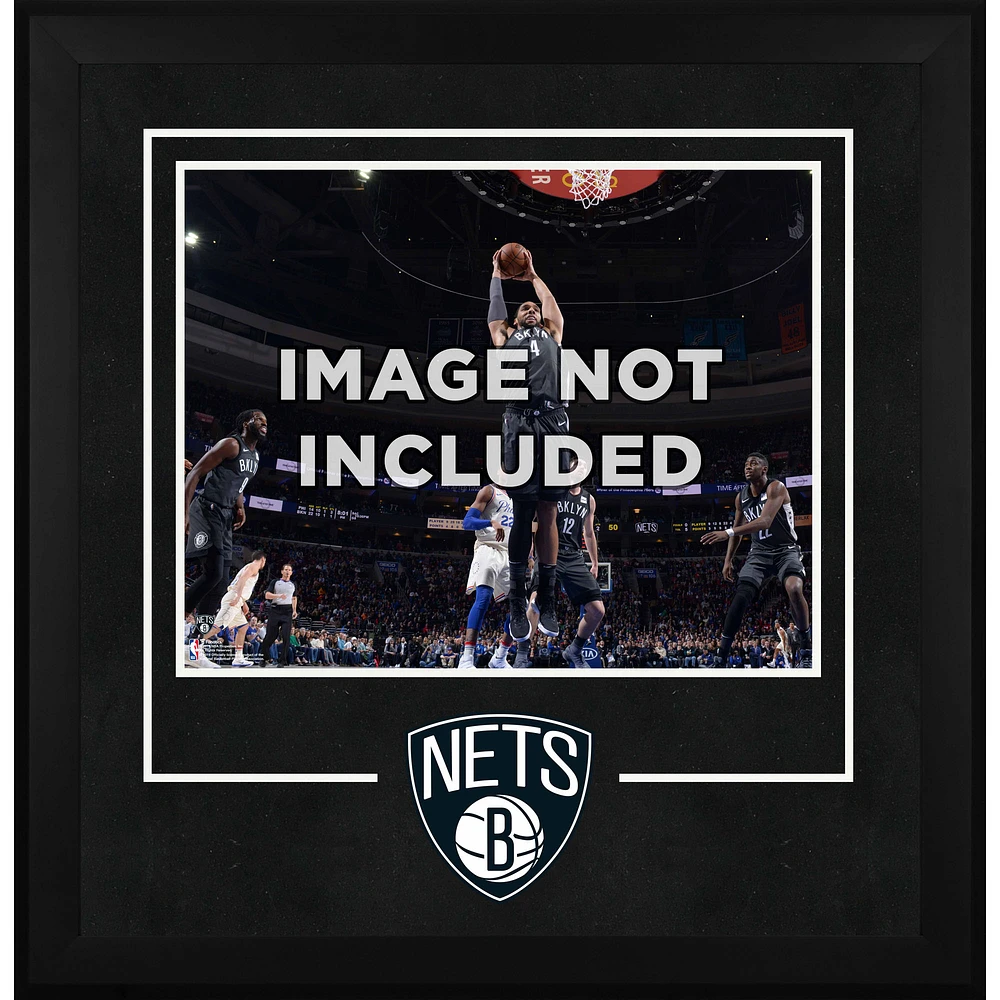Brooklyn Nets 16" x 20" Horizontal Deluxe Setup Frame with Team Logo