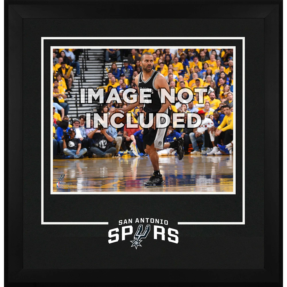San Antonio Spurs 16" x 20" Horizontal Deluxe Setup Frame with Team Logo