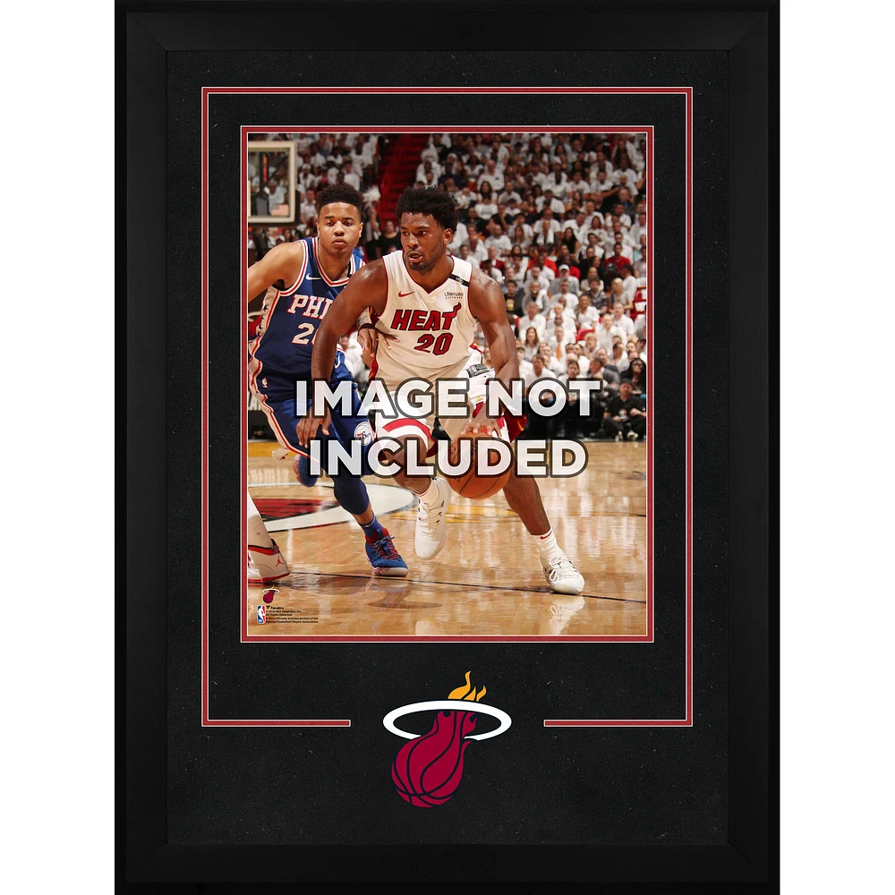 Miami Heat Deluxe 16'' x 20'' Vertical Frame with Team Logo