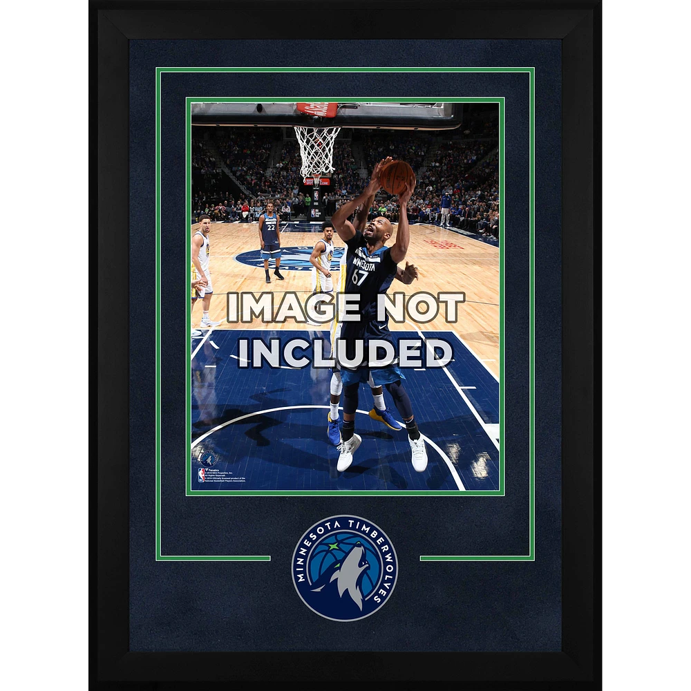 Minnesota Timberwolves Deluxe 16'' x 20'' Vertical Frame with Team Logo
