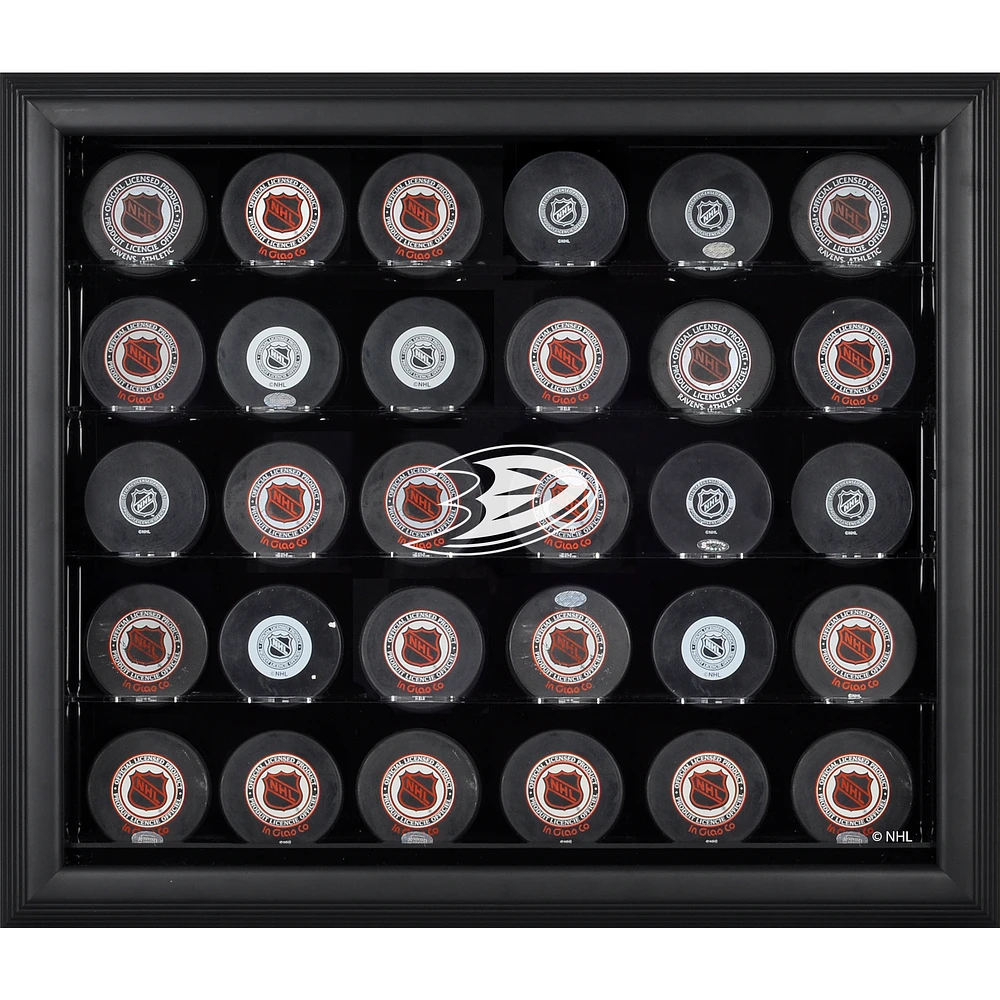Anaheim Ducks 30-Puck Black Display Case
