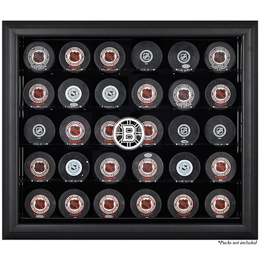 Boston Bruins 30-Puck Black Display Case