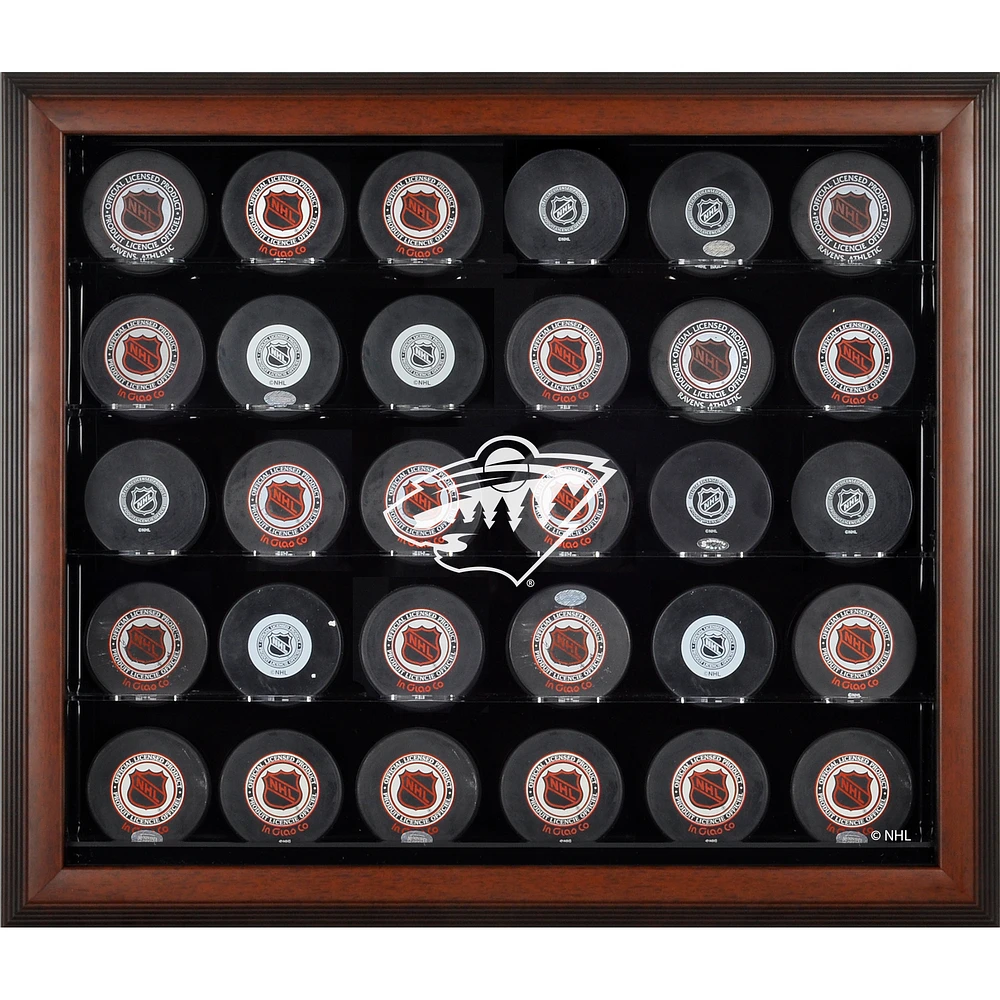 Minnesota Wild 30-Puck Brown Display Case