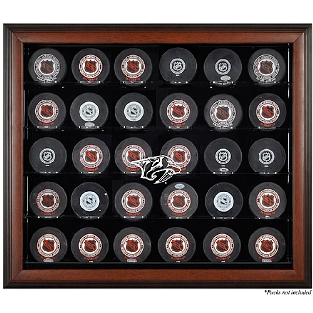 Nashville Predators 30-Puck Brown Display Case
