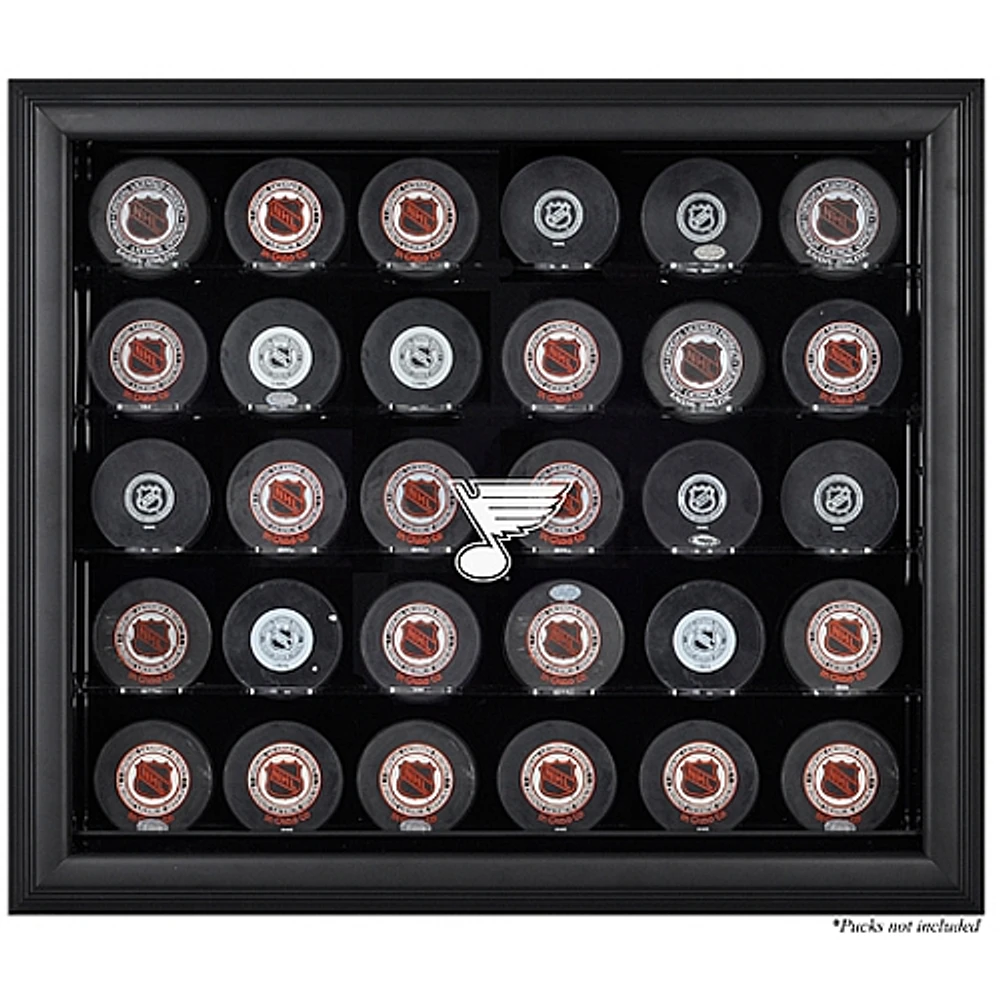 St. Louis Blues 30-Puck Black Display Case