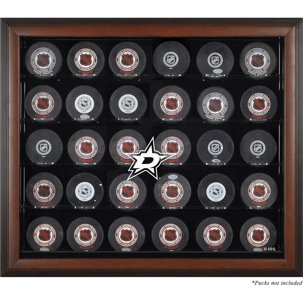 Dallas Stars 30-Puck Brown Display Case