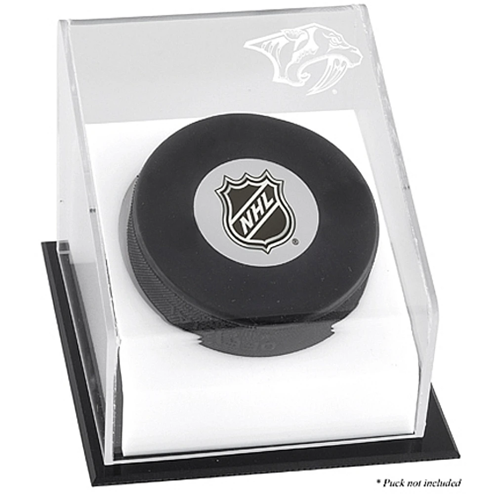 Nashville Predators Puck Deluxe Logo Display Case