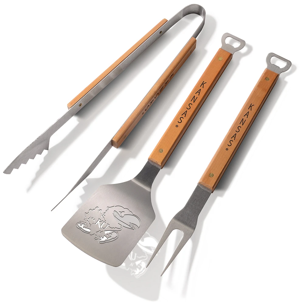 Kansas Jayhawks 3-Piece BBQ Set