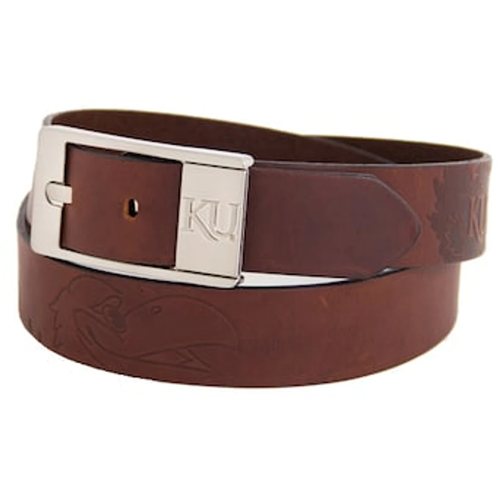 Kansas Jayhawks Brandish Leather Belt