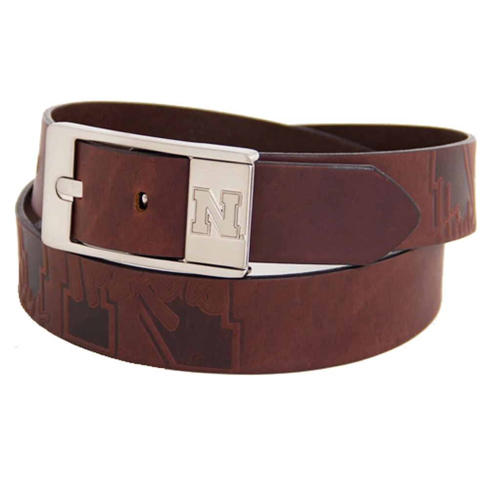 Nebraska Huskers Brandish Leather Belt