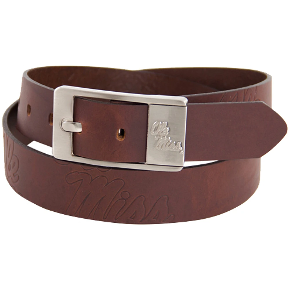 Ole Miss Rebels Brandish Leather Belt