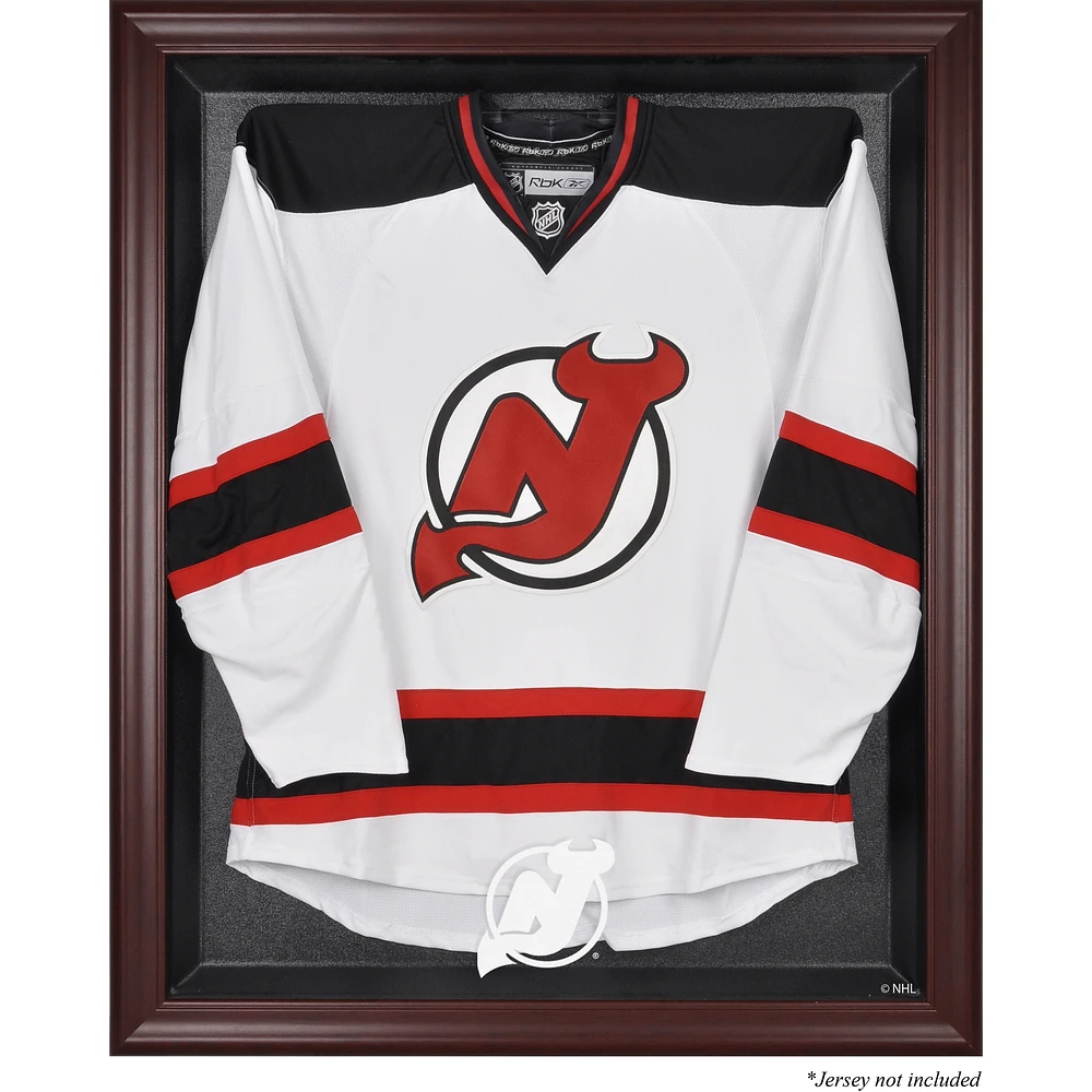 New Jersey Devils Mahogany Framed Jersey Display Case