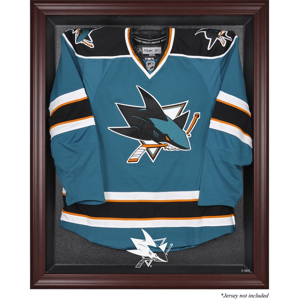 San Jose Sharks Mahogany Framed Jersey Display Case