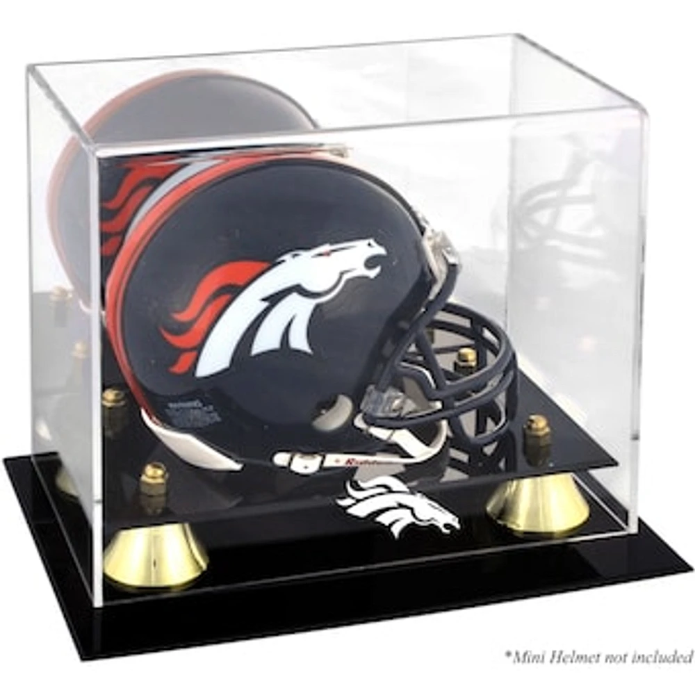 Denver Broncos Golden Classic Mini Helmet Display Case