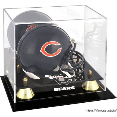 Chicago Bears Golden Classic Mini Helmet Display Case