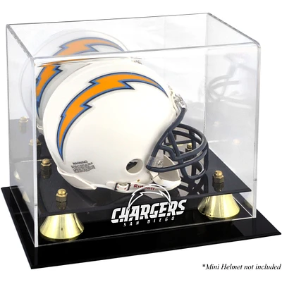 San Diego Chargers Golden Classic Mini Helmet Display Case
