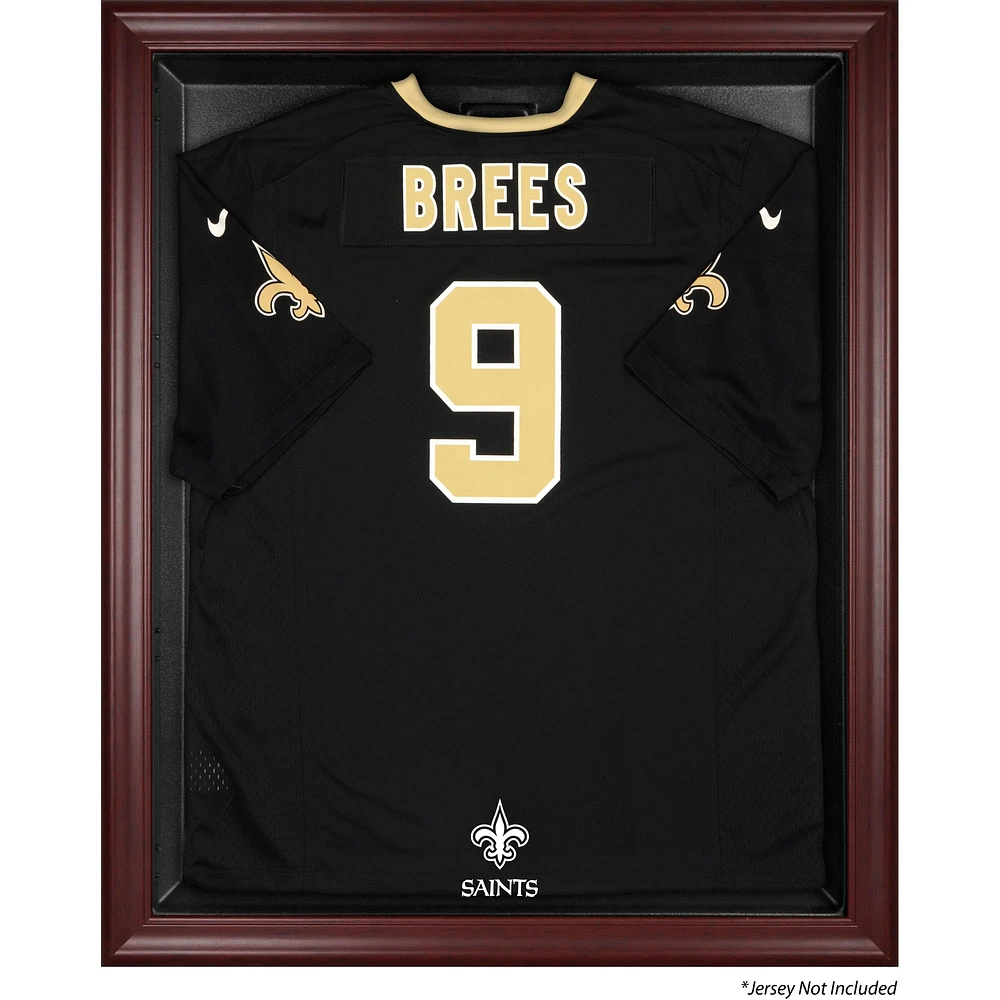 New Orleans Saints Mahogany Framed Jersey Display Case