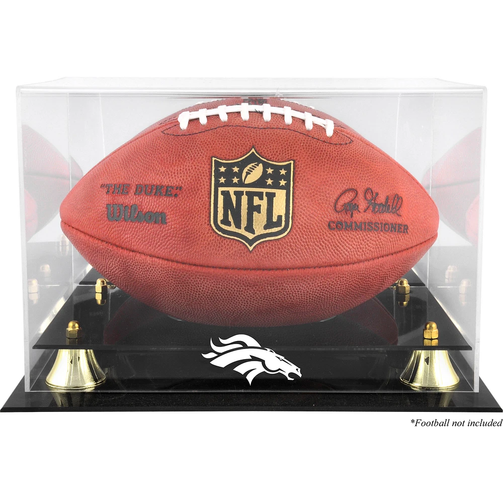 Denver Broncos Golden Classic Team Logo Football Display Case