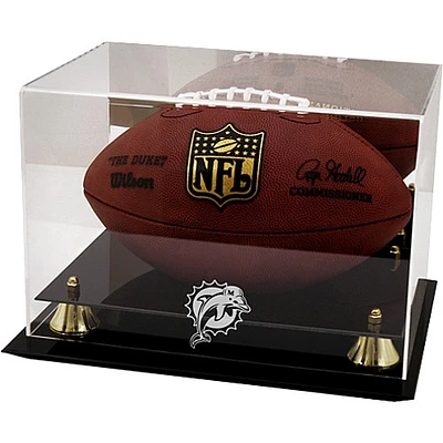 Miami Dolphins Golden Classic Team Logo Football Display Case
