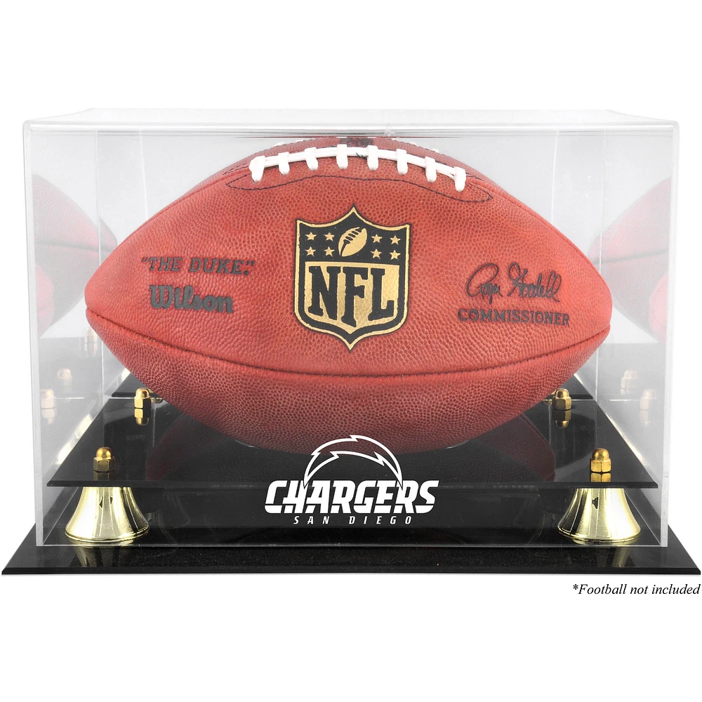 San Diego Chargers Golden Classic Team Logo Football Display Case
