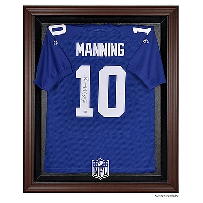 NFL Shield Brown Framed Logo Jersey Display Case