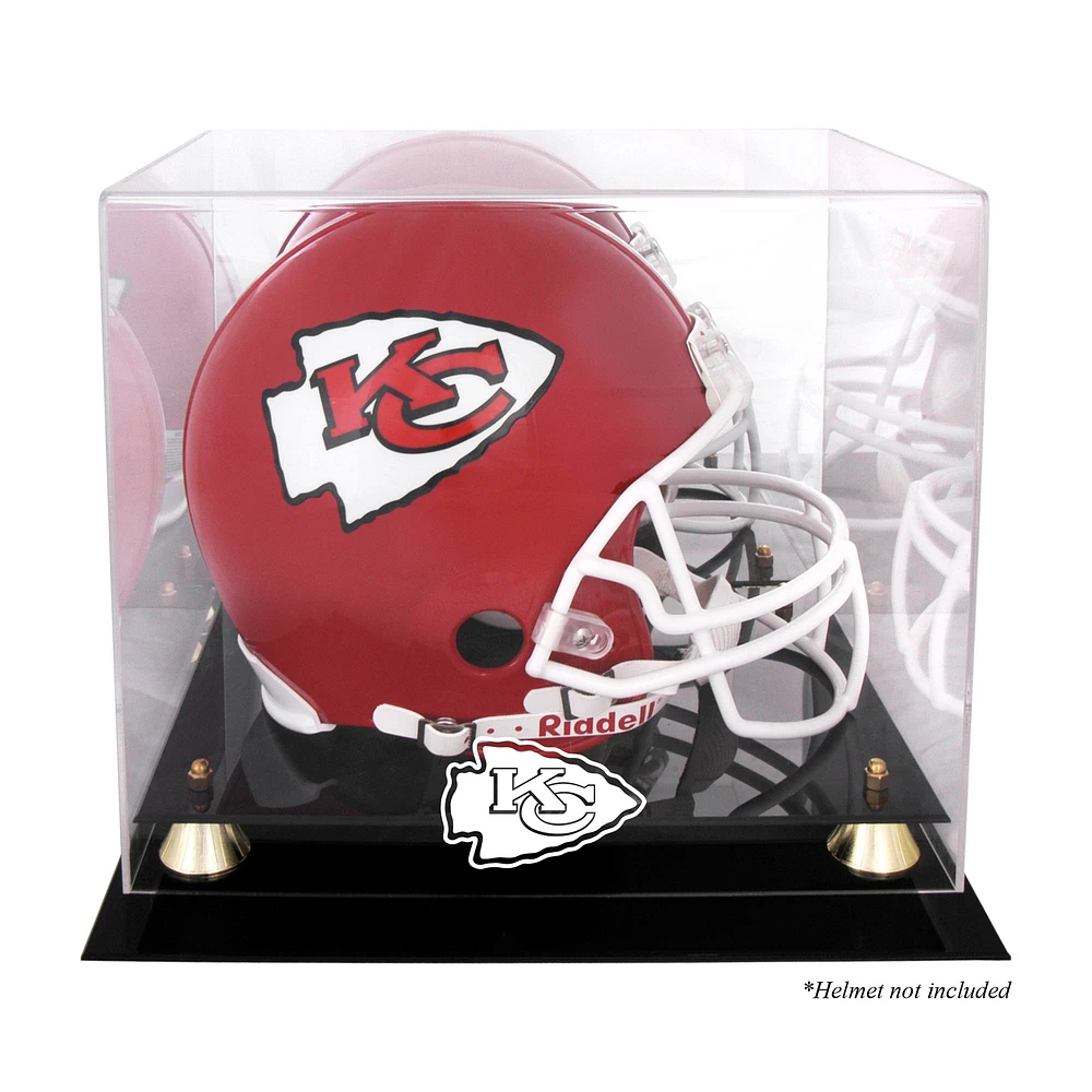 Kansas City Chiefs Golden Classic Helmet Display Case with Mirrored Back