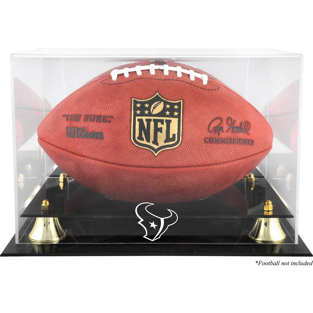 Houston Texans Golden Classic Team Logo Football Display Case