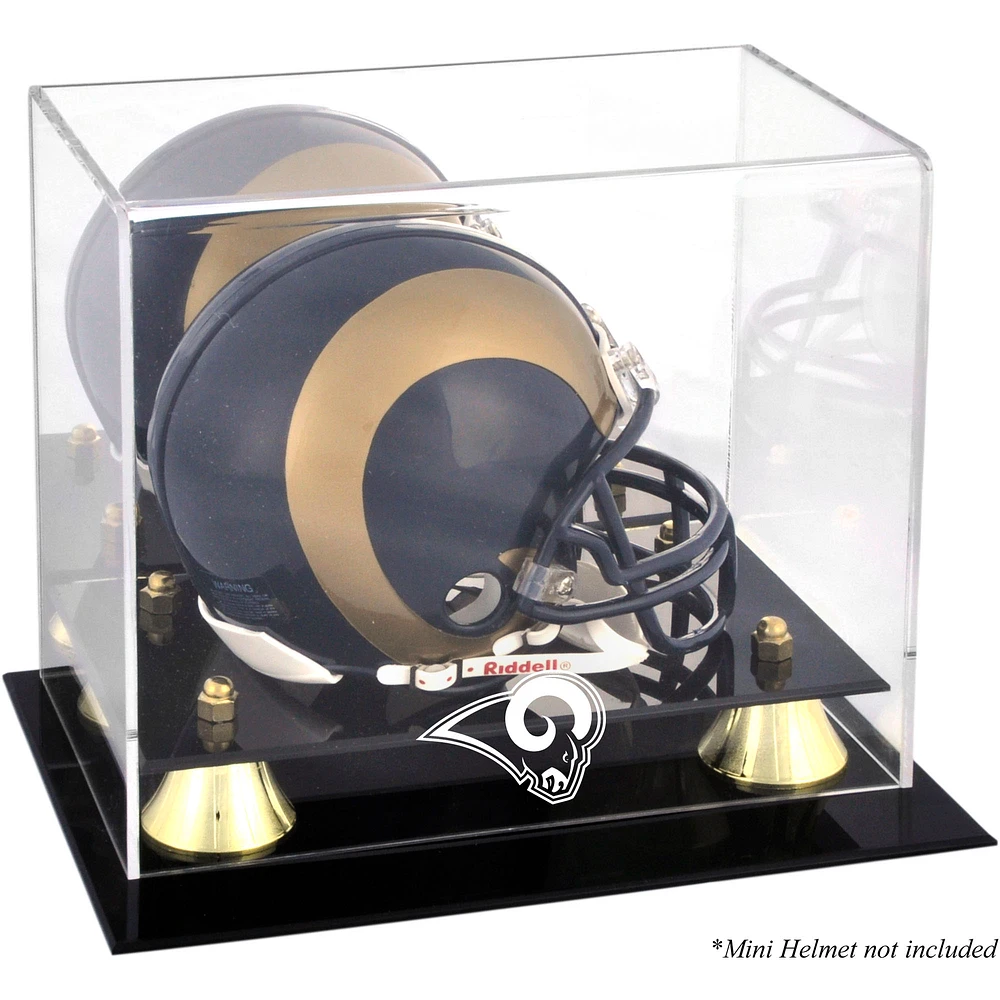 St. Louis Rams Golden Classic Mini Helmet Display Case