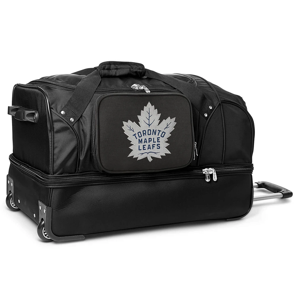 MOJO Toronto Maple Leafs 27'' 2-Wheel Drop Bottom Rolling Duffel Bag