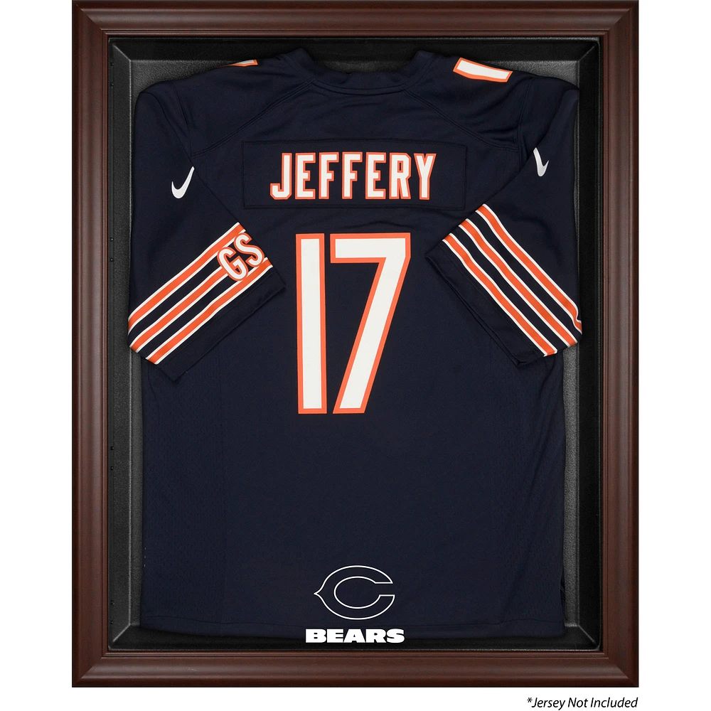 Chicago Bears Brown Framed Logo Jersey Display Case