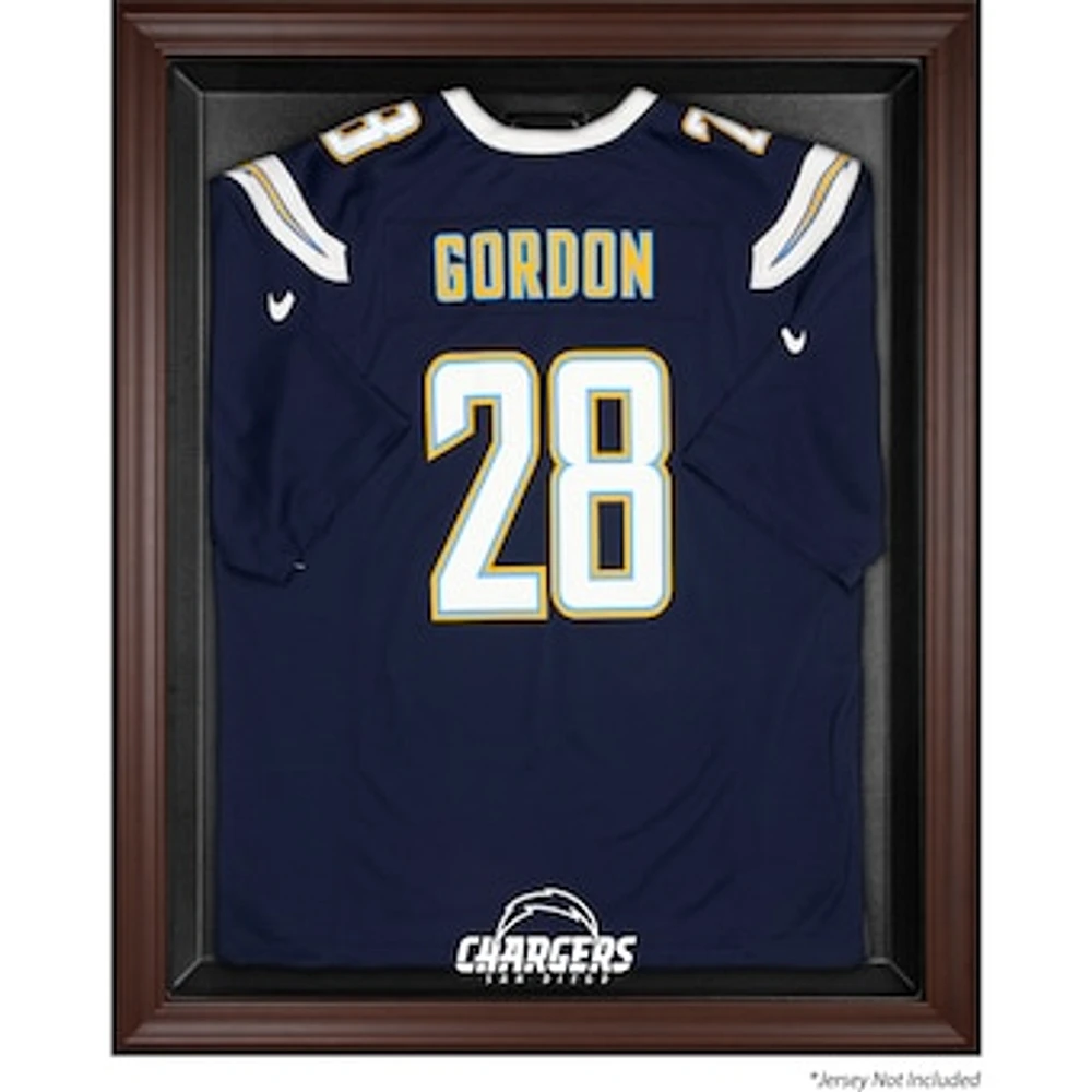San Diego Chargers Brown Framed Logo Jersey Display Case