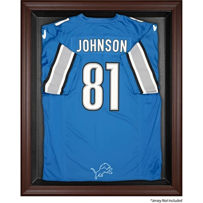 Detroit Lions Brown Framed Logo Jersey Display Case