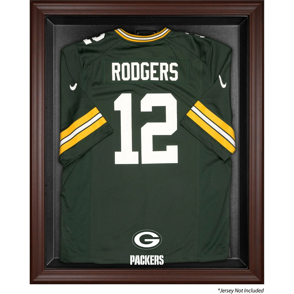 Green Bay Packers Brown Framed Logo Jersey Display Case