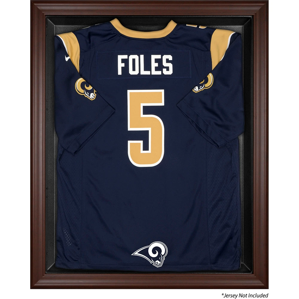 St. Louis Rams Brown Framed Logo Jersey Display Case
