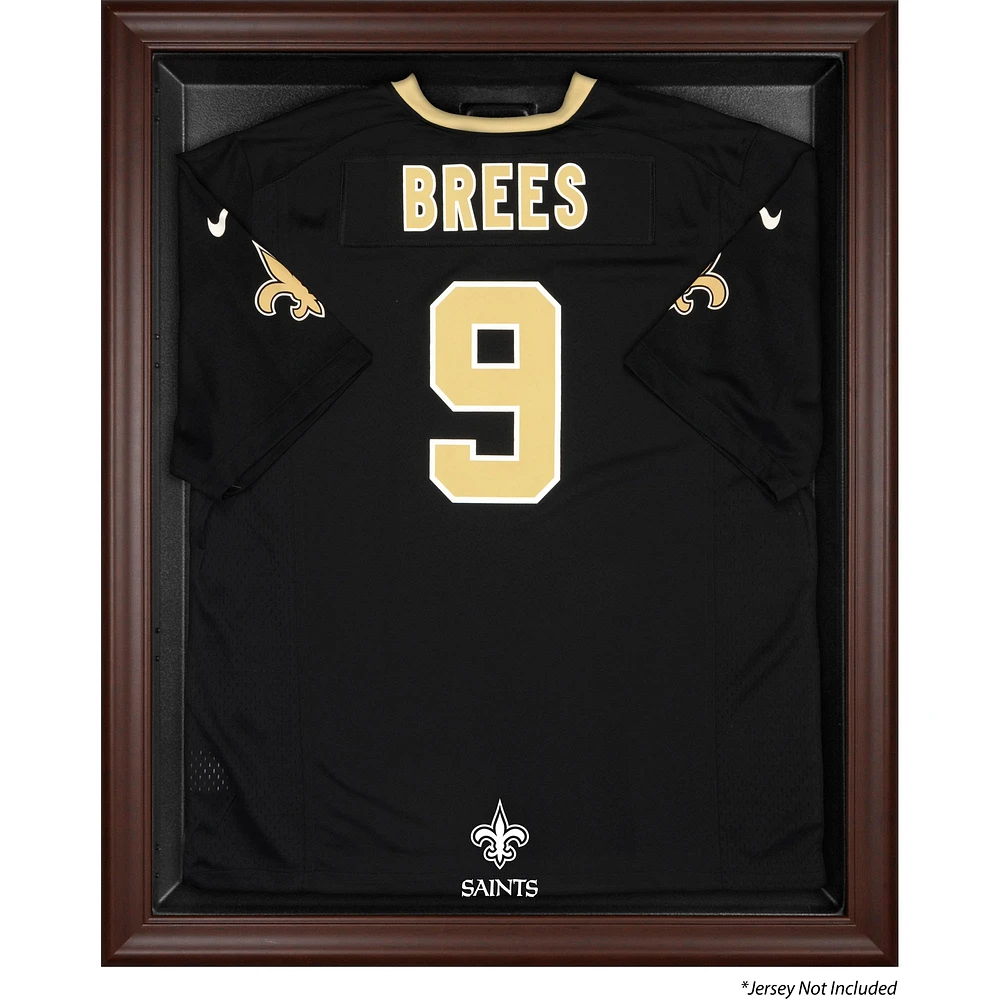 New Orleans Saints Brown Framed Logo Jersey Display Case