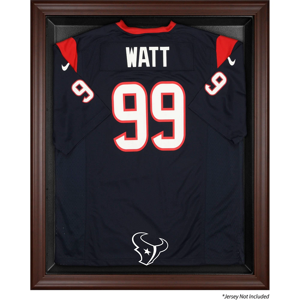 Houston Texans Brown Framed Logo Jersey Display Case