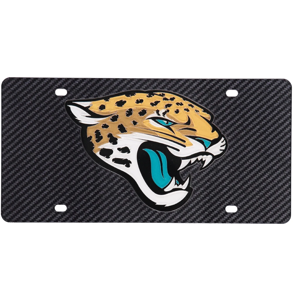 Jacksonville Jaguars Carbon Fiber License Plate