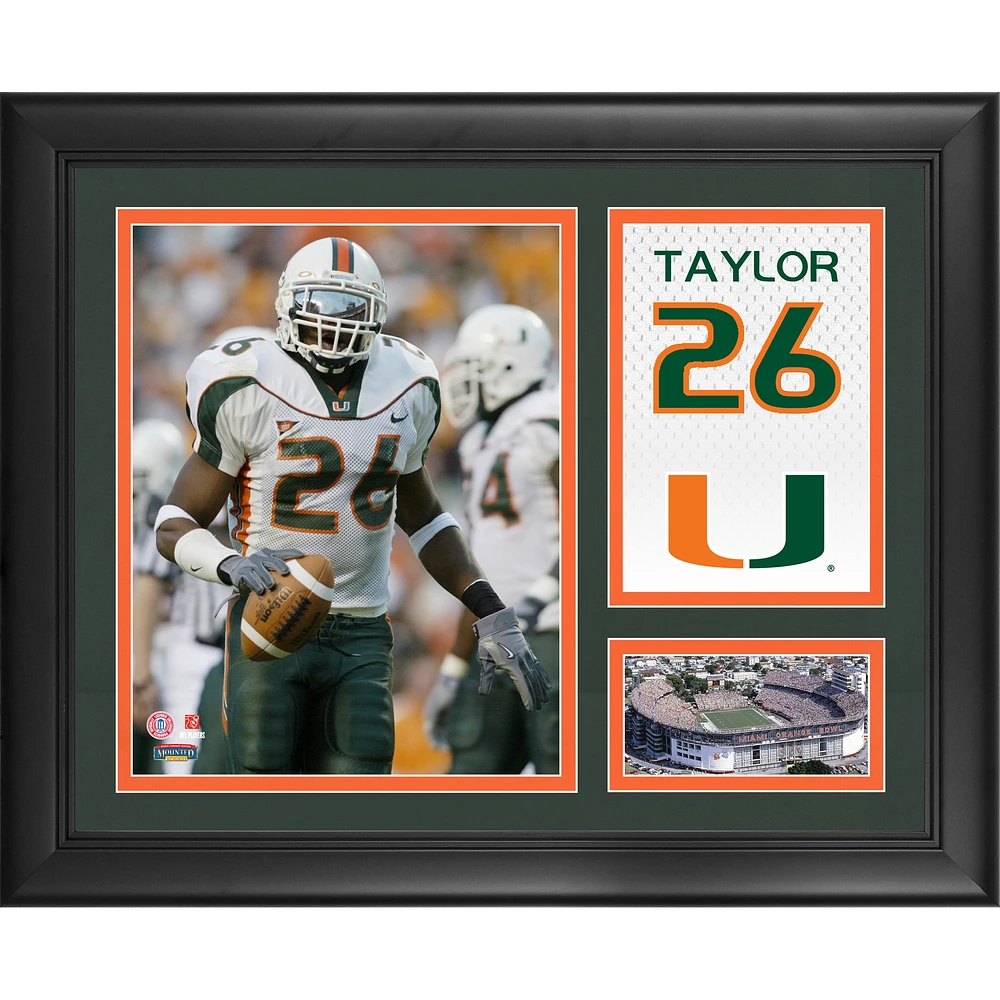 Sean Taylor Miami Hurricanes Framed 15'' x 17'' Campus Legend Collage